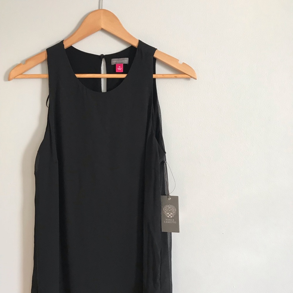 NWT Vince Camuto Chiffon Overlay Maxi Dress - Picture 4 of 7
